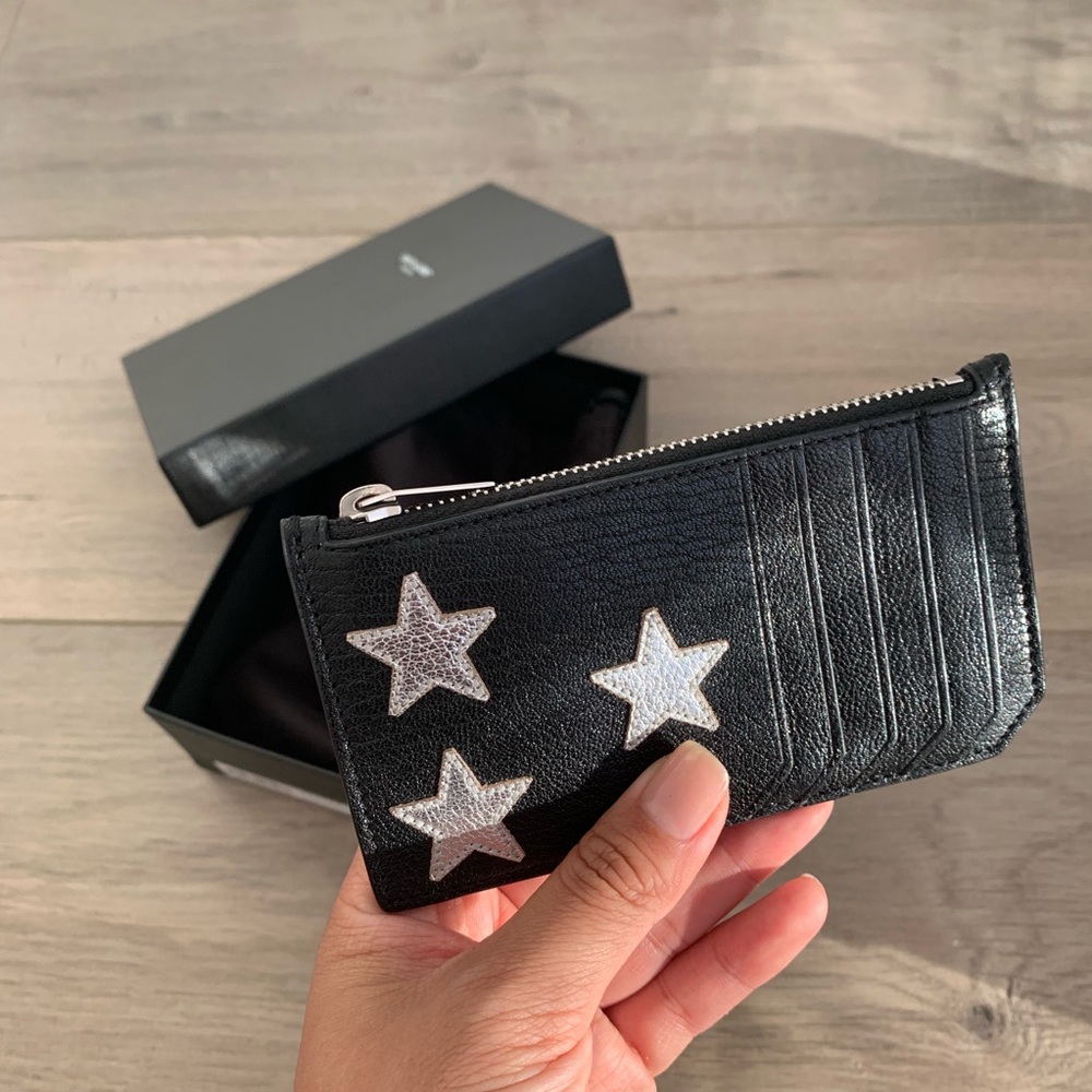 [SOLD] SAINT LAURENT CARD HOLDER WALLET - STARS - Picture 3 of 5